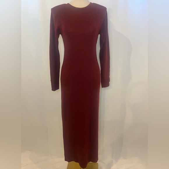 J.Crew Spring Street long-sleeve cashmere sweater-dress in burgundy - Picture 5 of 9